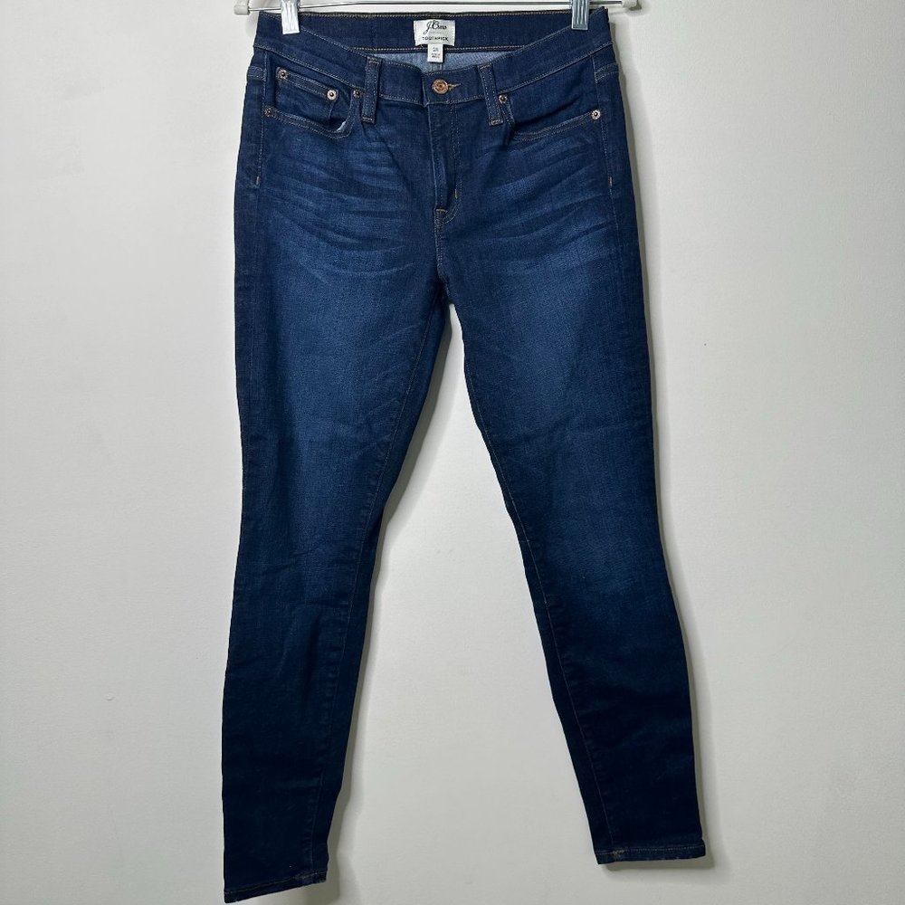 J. Crew Dark Blue Toothpick Jeans Women's 28